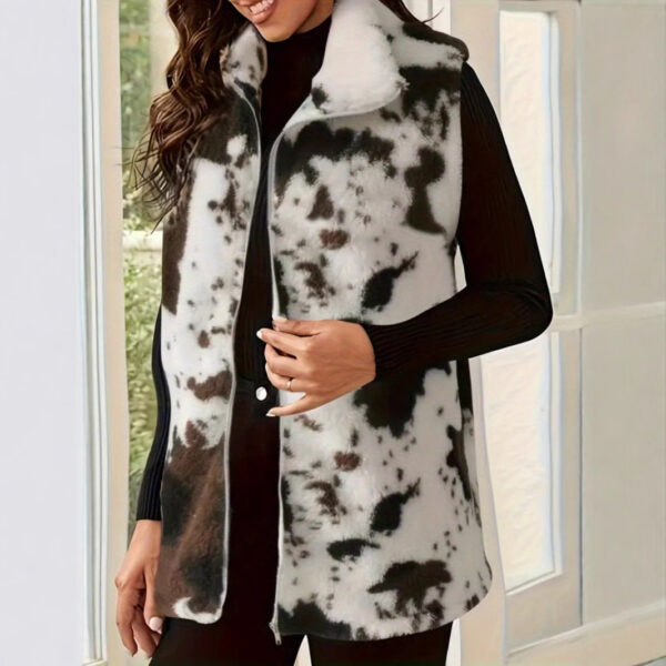 Women's Cardigan Sleeveless Warm Jacket - Image 2
