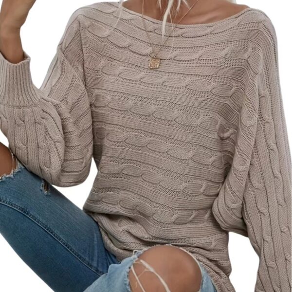 Women's Fashion Personalized Off-Neck Pullover - Image 2