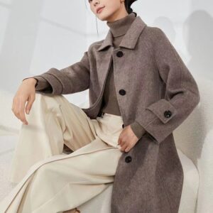 Single-sided Woolen Coat Women's Tops Coat