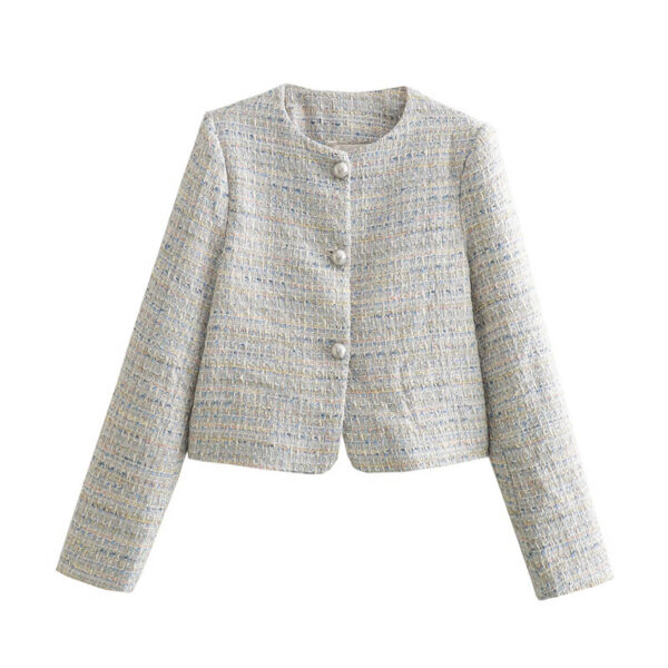European And American Style Women's French Texture Short Long Sleeve Jacket - Image 6