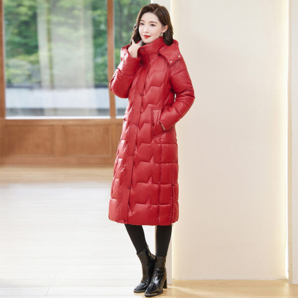 Down Cotton-padded Coat For Women Long Below The Knee - Image 2