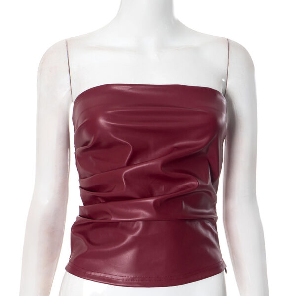 Women's Fashion Clothing Tank-top Leather - Image 6